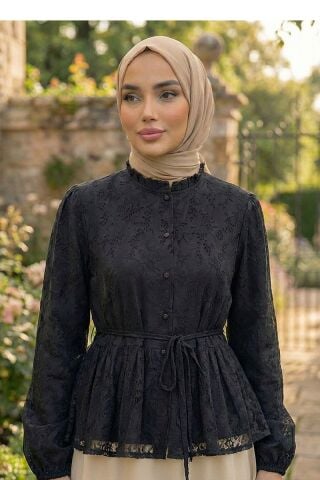 Flok Desenli Gömlek