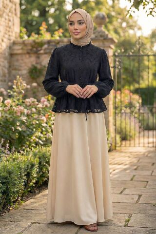 Flok Desenli Gömlek