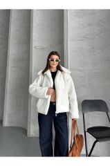 FERMUARLI peluş hırka