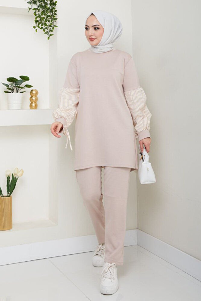 Gömlek Garnili Spor Alt Üst Takım