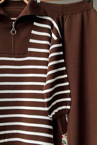 Fermuarlı Alt - Üst Triko Takım