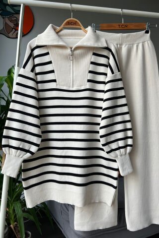 Fermuarlı Alt - Üst Triko Takım