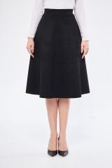 Midi boy Süet kiloş etek