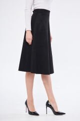 Midi boy Süet kiloş etek