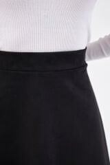 Midi boy Süet kiloş etek