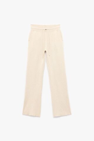 Cepli Bağcıklı Triko Pantolon