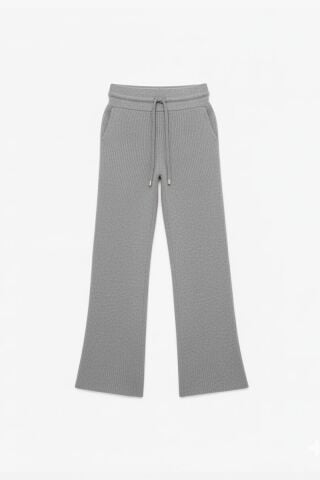 Cepli Bağcıklı Triko Pantolon