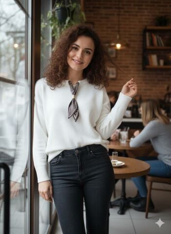 Triko Fiyonklu Kazak