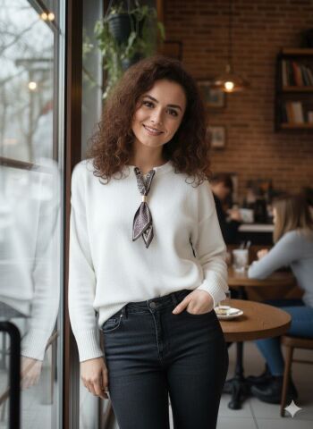 Triko Fiyonklu Kazak