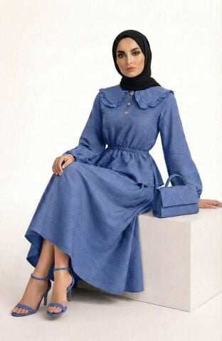 Jakar Kumaş Büyük Yaka Tasarım Takım