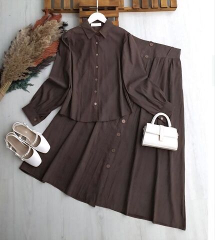 Klasik Kesim Nubuk Cupra Etekli Takı