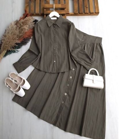 Klasik Kesim Nubuk Cupra Etekli Takı